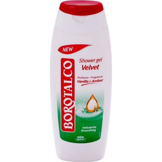 Borotalco Velvet sprchový gél pre zamatovú pokožku unisex 250 ml