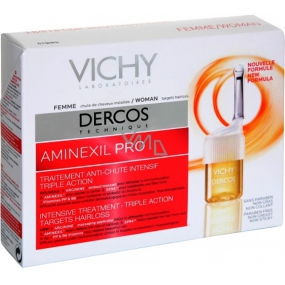Vichy Dercos Aminexil Pro Intenzívna kúra proti vypadávaniu vlasov pre ženy 18 x 6 ml