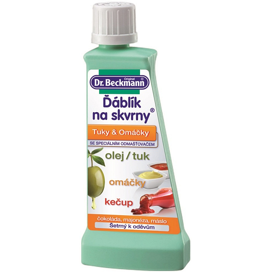 Dr. Beckmann Čertík na škvrny olej, tuk, omáčky, kečup 50 ml
