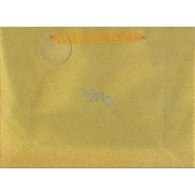 Nekupto Darčeková papierová taška s glitrami 12 x 17 cm Zlatá 033 01 QS