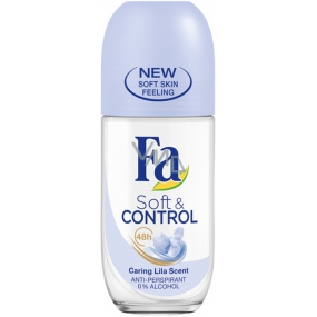 Fa Soft & Control Lila Scent guličkový antiperspirant dezodorant roll-on pre ženy 50 ml