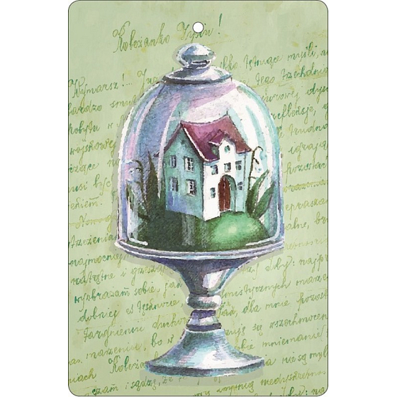 Bohemia Gifts Aromatická vonná karta Domček 10,5 x 16 cm