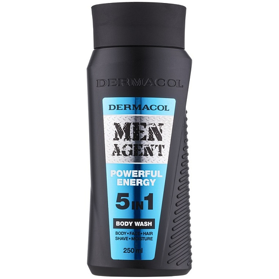 Dermacol Men Agent Powerful Energy 5v1 sprchový gél pre mužov 250 ml