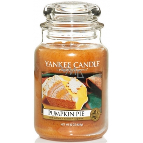 Yankee Candle Pumpkin Pie - Tekvicový koláč vonná sviečka Classic veľká sklo 623 g