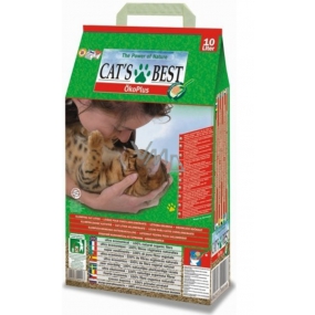 Cats Best Oko Plus vysoko úsporné stelivo pre mačky, králiky a malé hlodavce 10 l