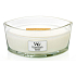 Woodwick Magnolia - Magnólia vonná sviečka s dreveným širokým knôtom a viečkom sklo loď 453 g