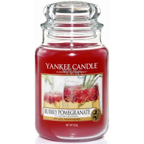 Yankee Candle Bubbly Pomegranate - Šumivé granátové jablko vonná sviečka Classic veľká sklo 623 g