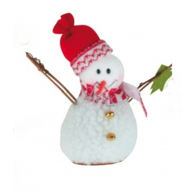 Snehuliak sa stromčekom na postavenie 15 cm
