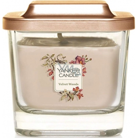 Yankee Candle Velvet Woods - Zamatové drevo sójová vonná sviečka Elevation malá sklo 1 knôt 96 g