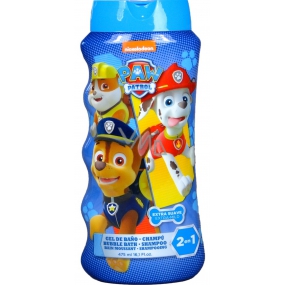 Paw Patrol Tlapková patrola 2v1 šampón na vlasy a telo & pena do kúpeľa pre deti 475 ml