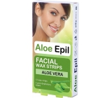 Aloe Epil Facial depilačné voskové pásky na tvár 12 + 2 kusy