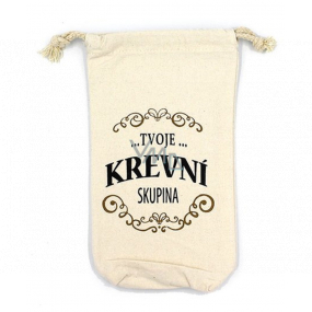 Nekupto Na Zdravie Vrecko na fľašu Tvoja krvná skupina 26 x 15 x 5 cm