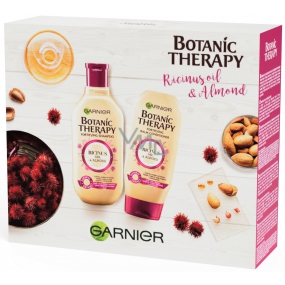Garnier Botanic Therapy Ricinus Oil & Almond šampón pre slabé vlasy s tendenciou vypadávať 250 ml + balzam na vlasy 200 ml, kozmetická sada