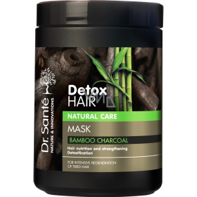 Dr. Santé Detox Hair maska s aktívnym uhlím z bambusu pre intenzívnu regeneráciu vyčerpaných vlasov 1000 ml