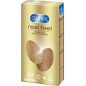 Durex Real Feel nelatexový kondóm pre prirodzený pocit kože na kožu, nominálna šírka: 56 mm 10 kusov