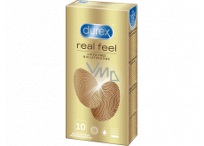 Durex Real Feel nelatexový kondóm pre prirodzený pocit koža na kožu, nominálna šírka: 56 mm 10 kusov