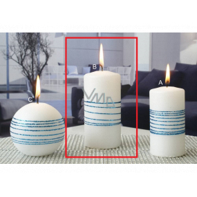 Lima Exclusive sviečka modrá valec 60 x 120 mm 1 kus