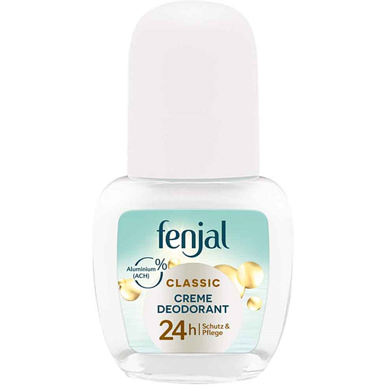 Fenjal Classic 24h guľôčkový dezodorant roll-on bez alkoholu pre ženy 50 ml