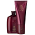 Oribe For Beautiful Color vysoko jemný šampón pre oslnivú farbu vlasov 250 ml + vysoko regeneračný kondicionér pre oslnivú farbu vlasov 200 ml + papierová taška, kozmetická taška