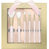 Essence Merry Sweet Wishes sada kozmetických štetcov so syntetickými štetinami 6 kusov