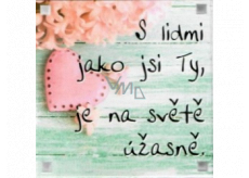 Albi Magnet S ľuďmi, ako ste vy, je svet nádherný 6,5 x 6,5 cm