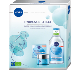 Nivea Hydra Skin Effect denný gélový krém s kyselinou hyalurónovou 50 ml + micelárna voda s kyselinou hyalurónovou 400 ml, kozmetická sada pre ženy