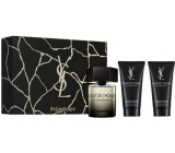 Yves Saint Laurent La Nuit de L´Homme toaletná voda 100 ml + sprchový gél 2 x 50 ml, darčeková sada pre mužov