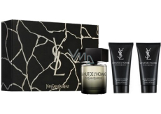 Yves Saint Laurent La Nuit de L´Homme toaletná voda 100 ml + sprchový gél 2 x 50 ml, darčeková sada pre mužov