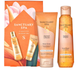 Sanctuary Spa Signature Collection telový peeling 100 ml + sprchový gél 150 ml, kozmetická sada pre ženy