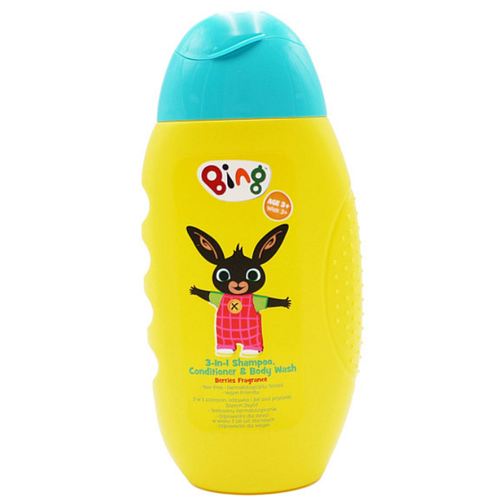 Bing 3v1 šampón, kondicionér a sprchový gél pre deti 300 ml