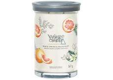 Yankee Candle White Spruce & Grapefruit - sviečka White Spruce & Grapefruit Signature Tumbler veľké sklo 2 knôty 567 g