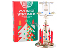 Anjelské zvonenie Vianočný stromček Striebro 30 cm