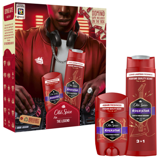 Old spice Rockstar sprchový gél 400 ml + qua tang deostick 50 ml darčeková sada