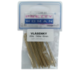 Zemánek Vlásenky do vlasů zlaté 45 mm 20 kusů