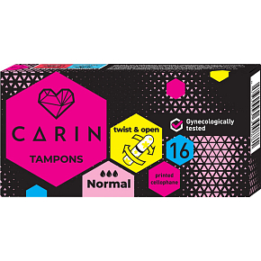 Carin Normal dámske tampony, 16 ks
