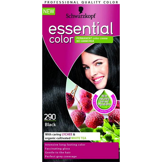 Schwarzkopf Essential Color dlhotrvajúca farba na vlasy 290 Čierna