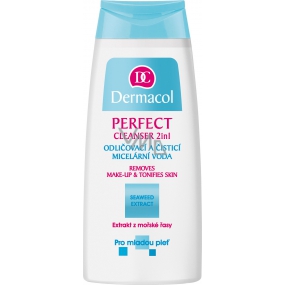 Dermacol Perfect Cleanser 2v1 odličovacie a čistiace pleťová voda 200 ml