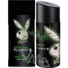 Playboy Berlin dezodorant sprej pre mužov 150 ml + sprchový gél 250 ml, kozmetická sada