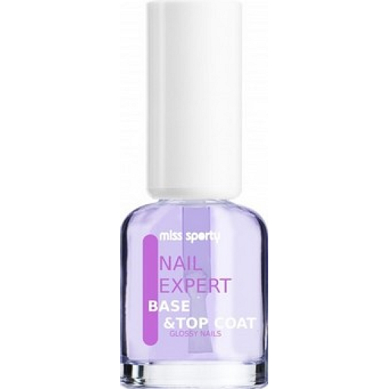 Miss Sporty Nail Expert Base & Top Coat Glossy Nails lak na nechty 8 ml