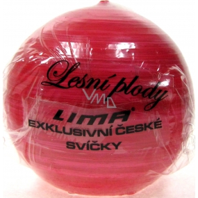 Lima Wellness Lesné plody vonná sviečka červená guľa priemer 80 mm 1 kus