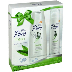 Rica Pure Fresh sprchový gel 200 ml + dezodorant sprej pre ženy 150 ml, kozmetická sada