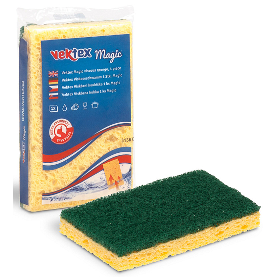 Vektex Magic Viskózna hubka na riad 10,5 x 6,5 x 2 cm 1 kus