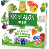 Agro Kristalon Start vo vode rozpustné univerzálne hnojivo 0,5 kg pre 500 l zálievky