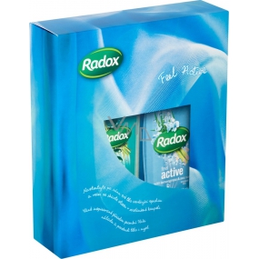 Radox Feel Active sprchový gél 250 ml + Stress Relief pena do kúpeľa 500 ml, kozmetická sada