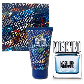 Moschino Forever Sailing toaletná voda pre mužov 30 ml + balzam po holení 50 ml, darčeková sada