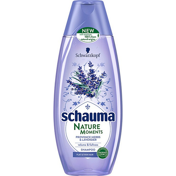 Schauma Nature Moments Provensálske byliny a levandule pre objem a plnosť šampón na vlasy 250 ml