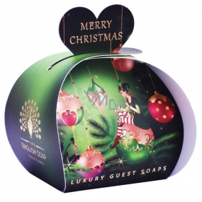 English Soap Veselé Vianoce Elf prírodné parfumované mydlo s bambuckým maslom 3 x 20 g