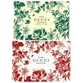 DÁREK Gucci Bloom & Gucci Bloom Acqua di Fiori vzorky vůní na kartičce