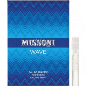 Missoni Wave toaletná voda pre mužov 1 ml s rozprašovačom, vialka