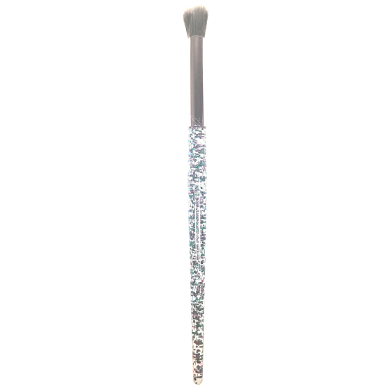 Kozmetický štetec trblietky okrúhly 17 cm AN